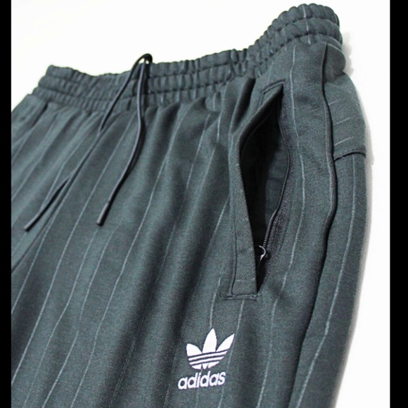 adidas pinstripe track pants